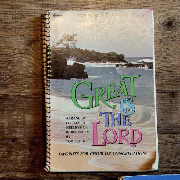 Vintage 1984-1987 SET OF 3 Great Is The Lord by Tom Fettke Favorites for Choir - Picture 2 of 10